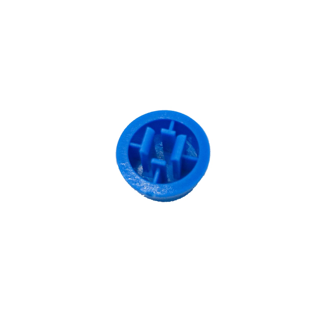 bouchon bouton poussoir bleu