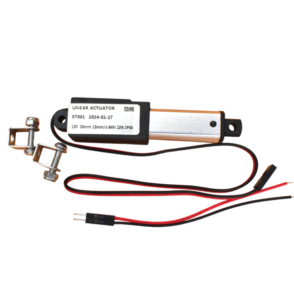Actionneur linéaire 12V 30mm 15mm/s 64N