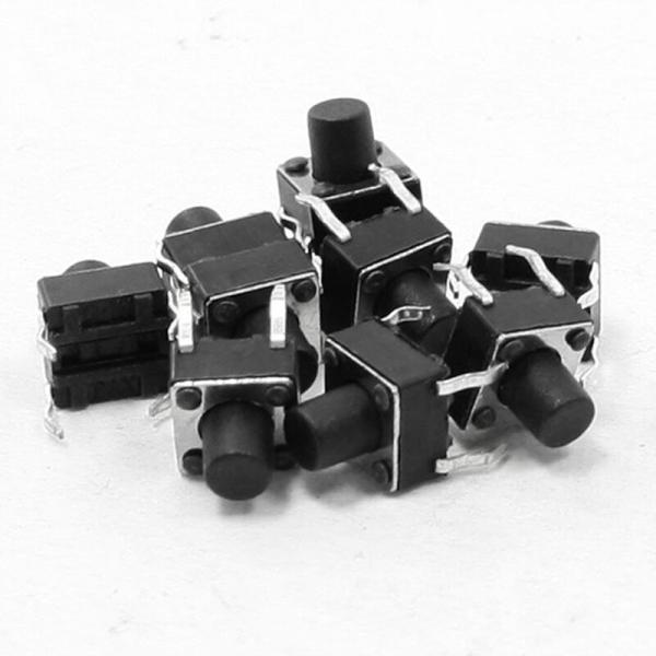 Petit bouton poussoir 4 pattes
