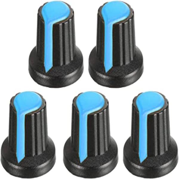 Plastique potentiomètre bleu