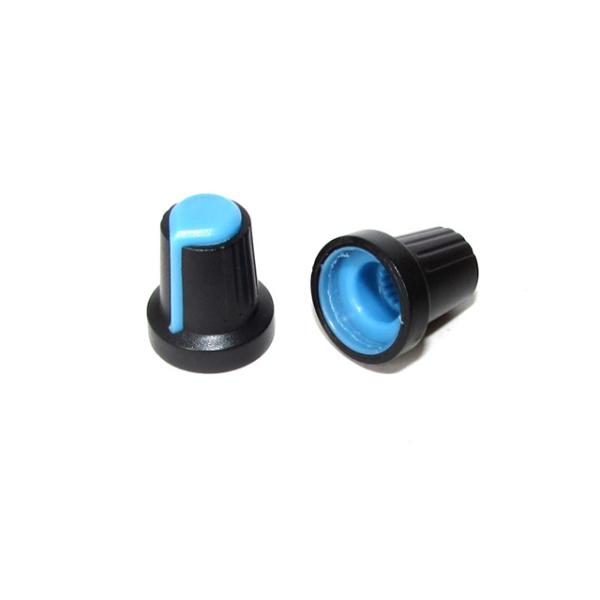 Plastique potentiomètre bleu