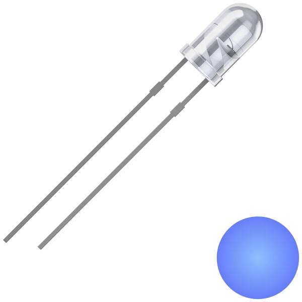 LED Bleue transparente