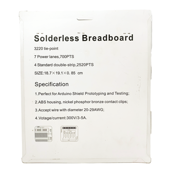 Protoboard ZY-208 MB-102 à 3220 points