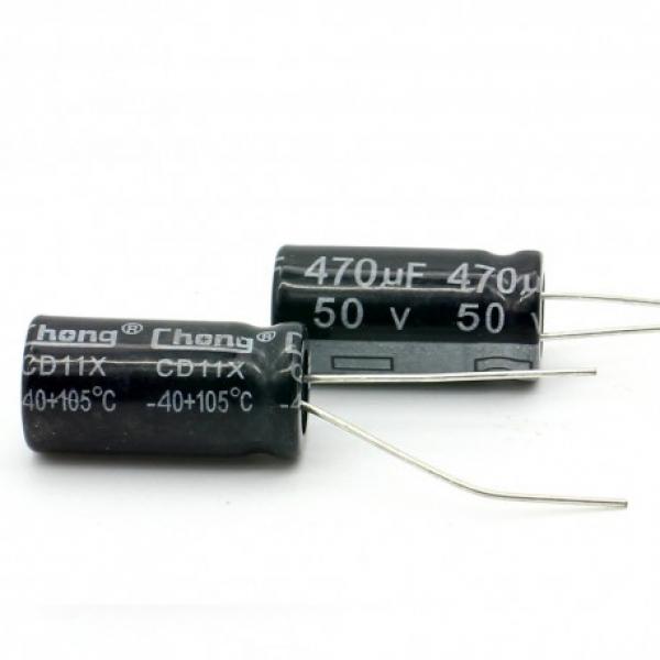 Condensateur Radial 470 uF 50 Volt 20% 85c 10x20x5mm