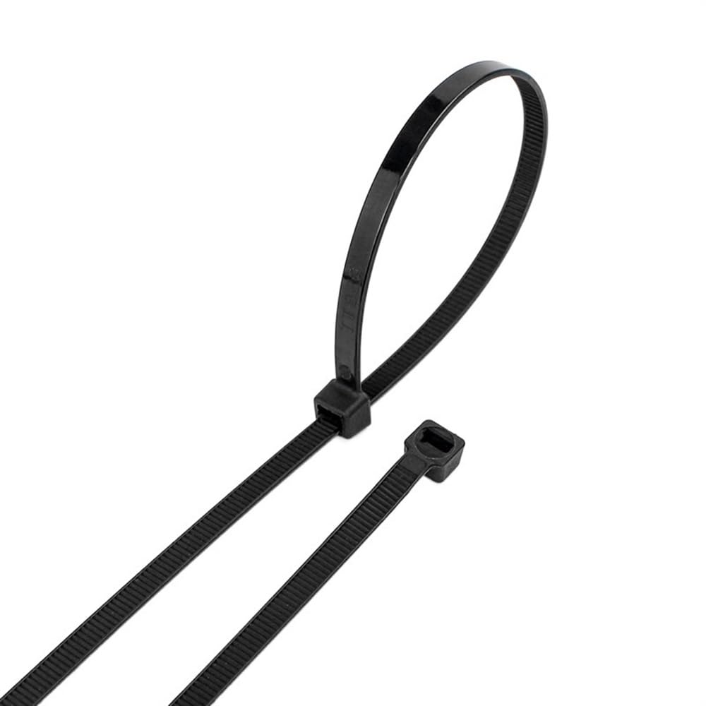 Attache Cable Cravate en Nylon plastique 100 pièces/sac noir