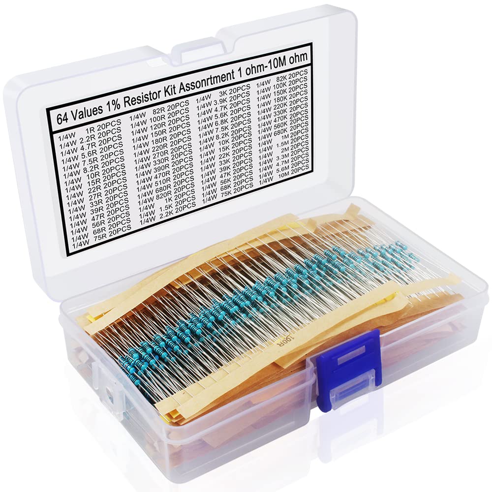 Kit de résistances 1/4W – 600 pièces