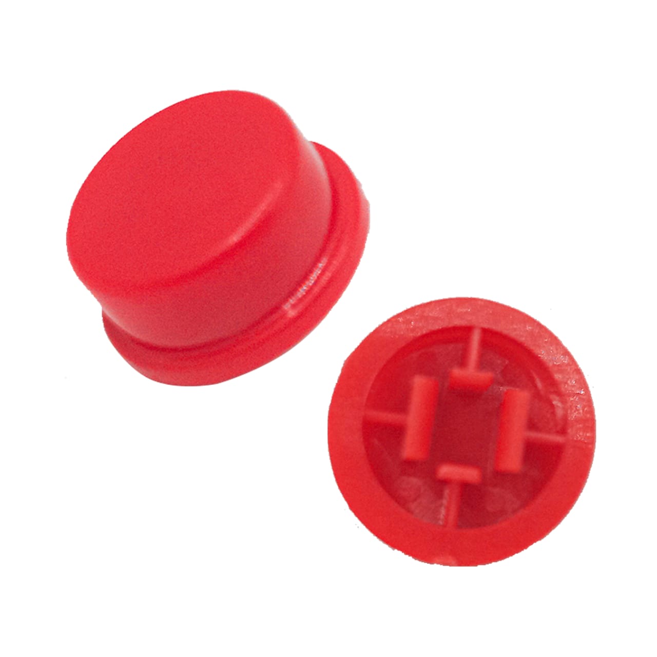 bouchon bouton poussoir rouge - vignette 2