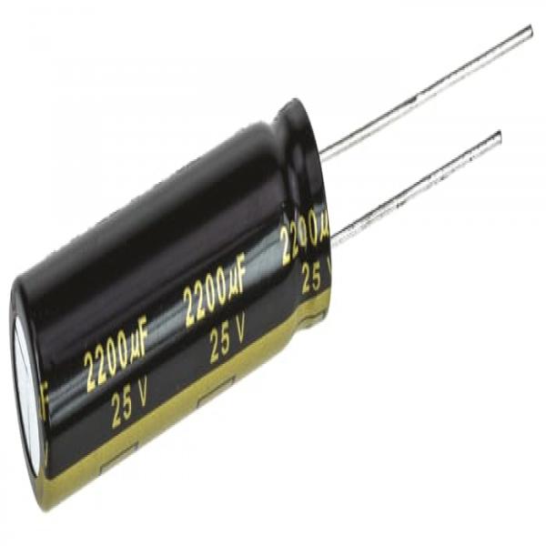 Condensateur radial 2200 uF 25 volts - vignette 2