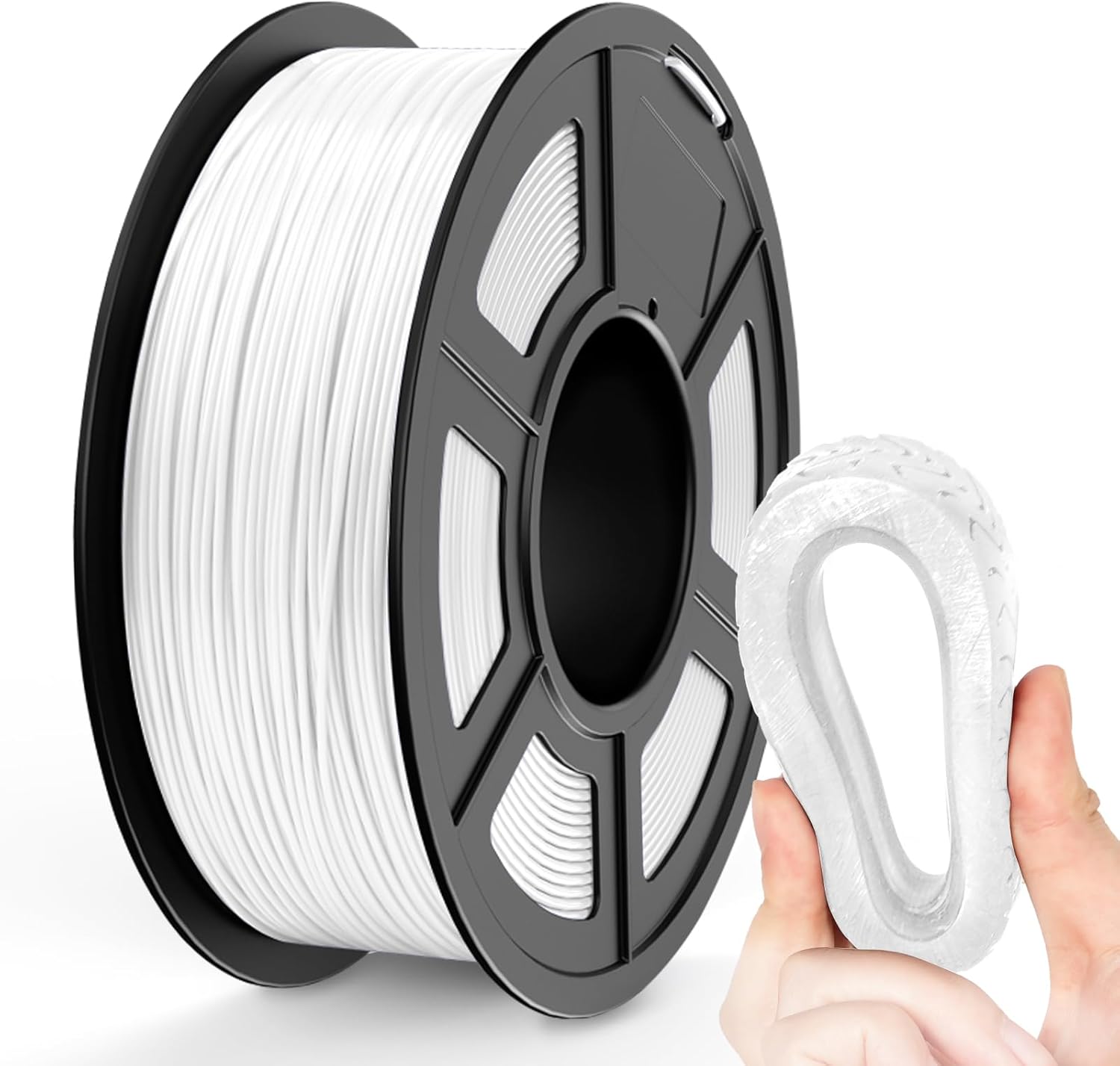 1kg TPU 1.75mm 3D printer filament, White