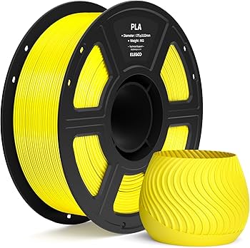 1kg PLA 1.75mm 3D printer filament, Yellow