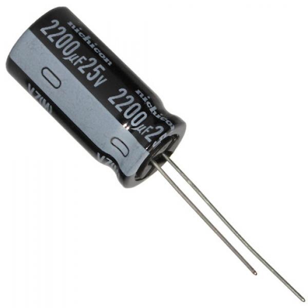 Condensateur radial 2200 uF 25 volts - vignette 3