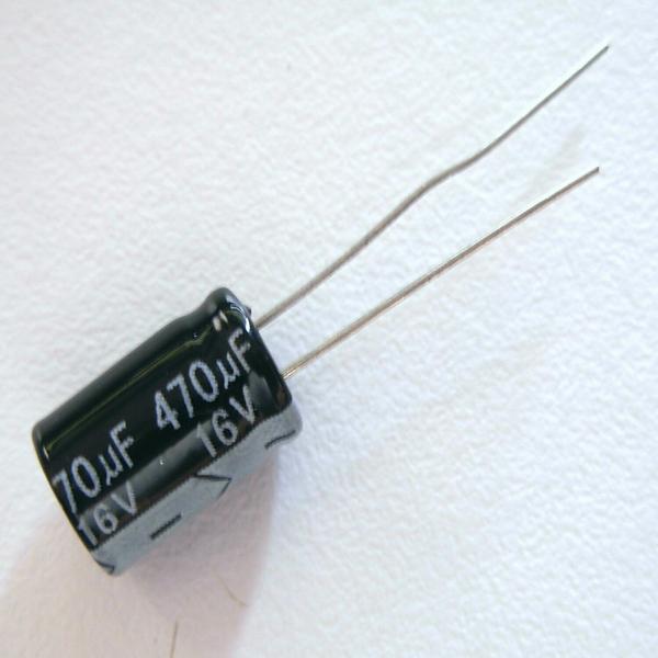 CONDENSATEUR RADIAL 470uF 16 VOLT
