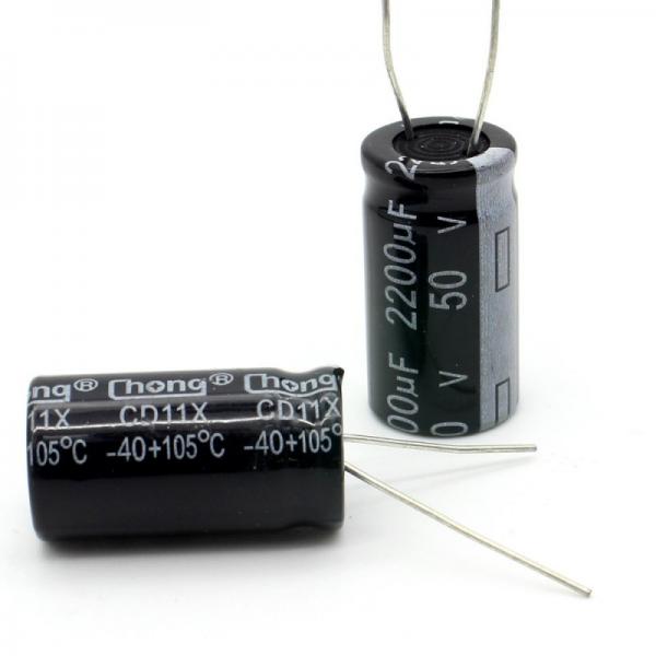 Condensateur Radial 2200 uF 50 Volt 105c 16mm X 30mm X 7.5mm (ls)