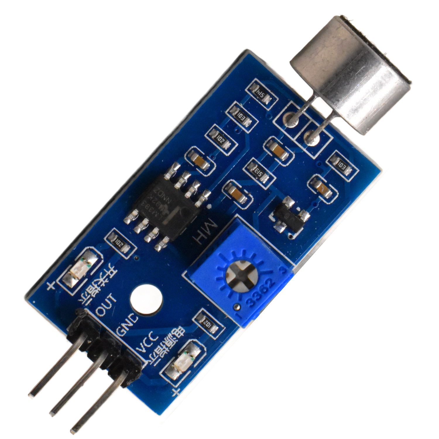 Microphone électret, module de détection sonore 3borches