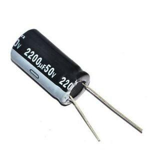 Condensateur Radial 2200 uF 50 Volt 105c 16mm X 30mm X 7.5mm (ls)