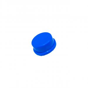 bouchon bouton poussoir bleu