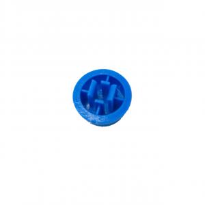 bouchon bouton poussoir bleu