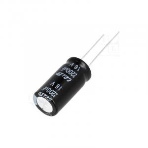 Condensateur radial électrolytique 2200uF 16V 105 deg C