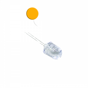 DEL orange transparente 10mm