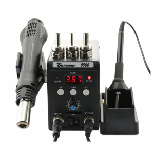 2 in 1 Soldering Station Hot Air Gun Solder Iron