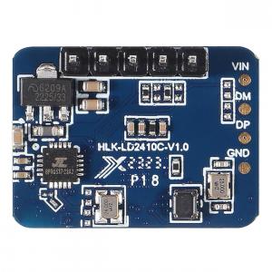 Capteur de présence humaine HLK-LD2410C 24 GHz à ondes millimétriques - Bluetooth, connecteur pré-soudé