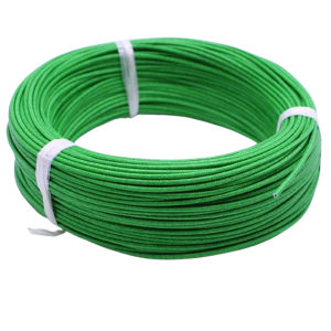 Fil électrique résistant à la chaleur (Verte) / mètre