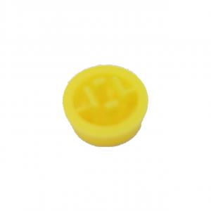 bouchon bouton poussoir jaune