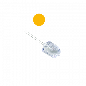 DEL jaune transparente de 10 mm